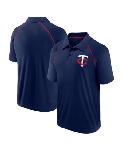 Fanatics Men's Navy Minnesota Twins Strong Alone Raglan Polo
