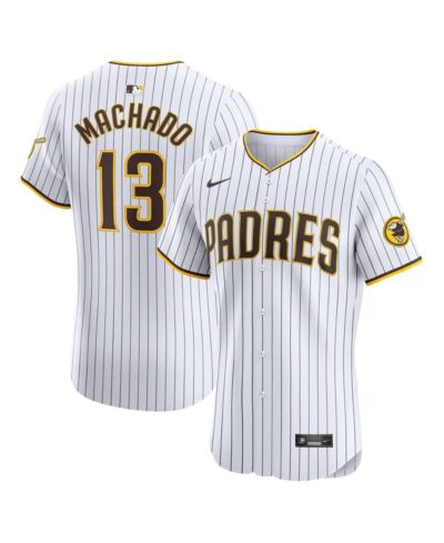 Мужская джерси Nike Manny Machado White San Diego Padres Home Elite