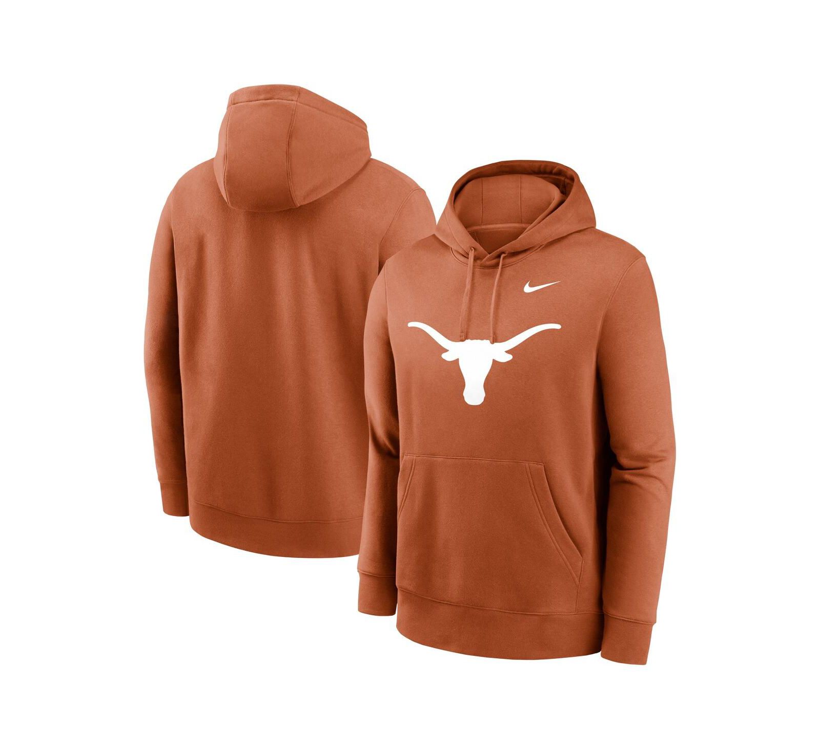 Nike Мужской худи Nike Texas Longhorns Primetime Evergreen Club Fleece Pullover