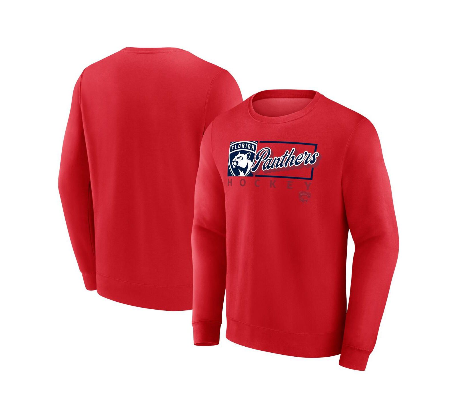 Мужской флисовый свитшот Fanatics Red Florida Panthers Focus
