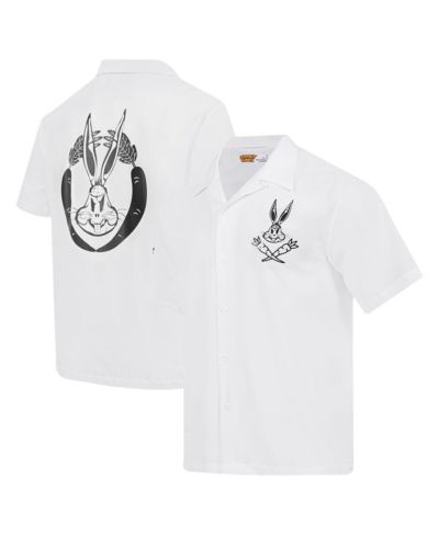 Мужская рубашка Freeze Max White Looney Tunes Bugs Bunny Melted Skeleton Button-Up