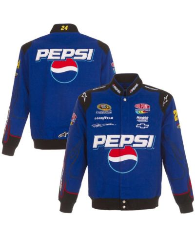 Мужская куртка JH Design Royal Jeff Gordon Pepsi Full-Snap Twill Uniform