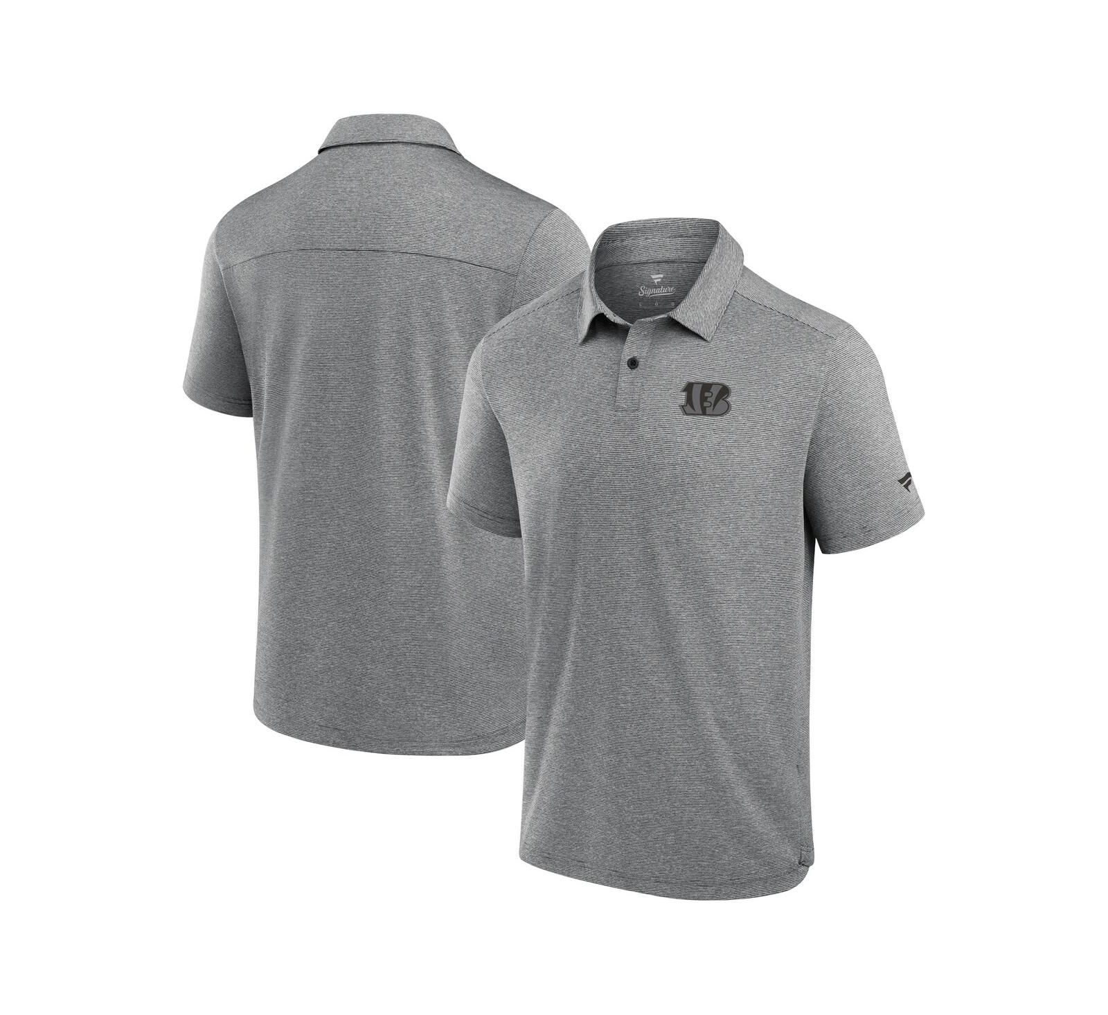 Fanatics Men's Black Cincinnati Bengals Front Office Tech Polo Shirt