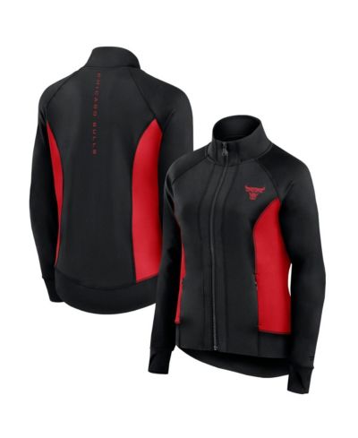 Женская спортивная куртка Fanatics Signature Black Chicago Bulls Studio Fitted Full-Zip