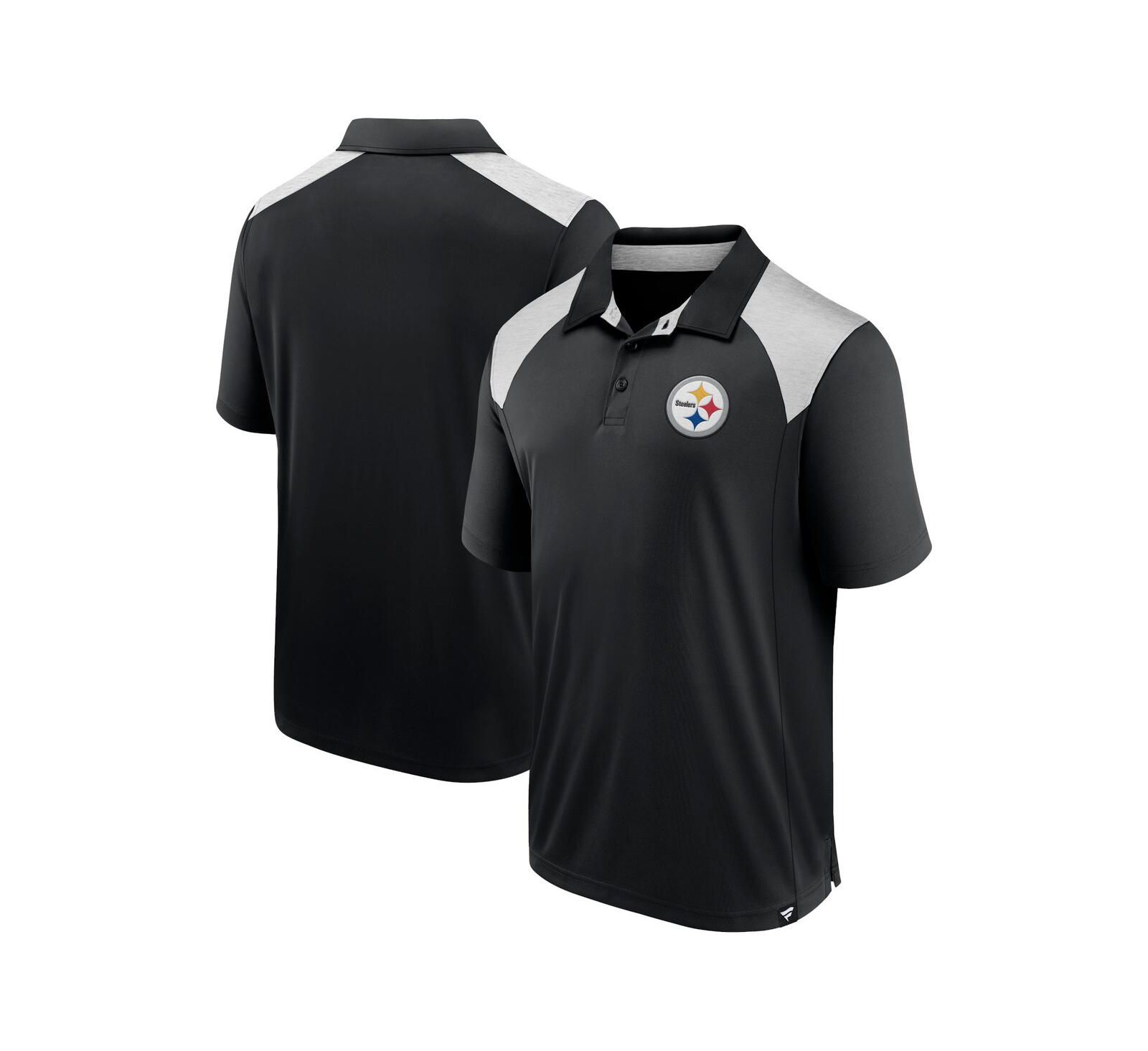 Fanatics Men's Black Pittsburgh Steelers Primary Polo
