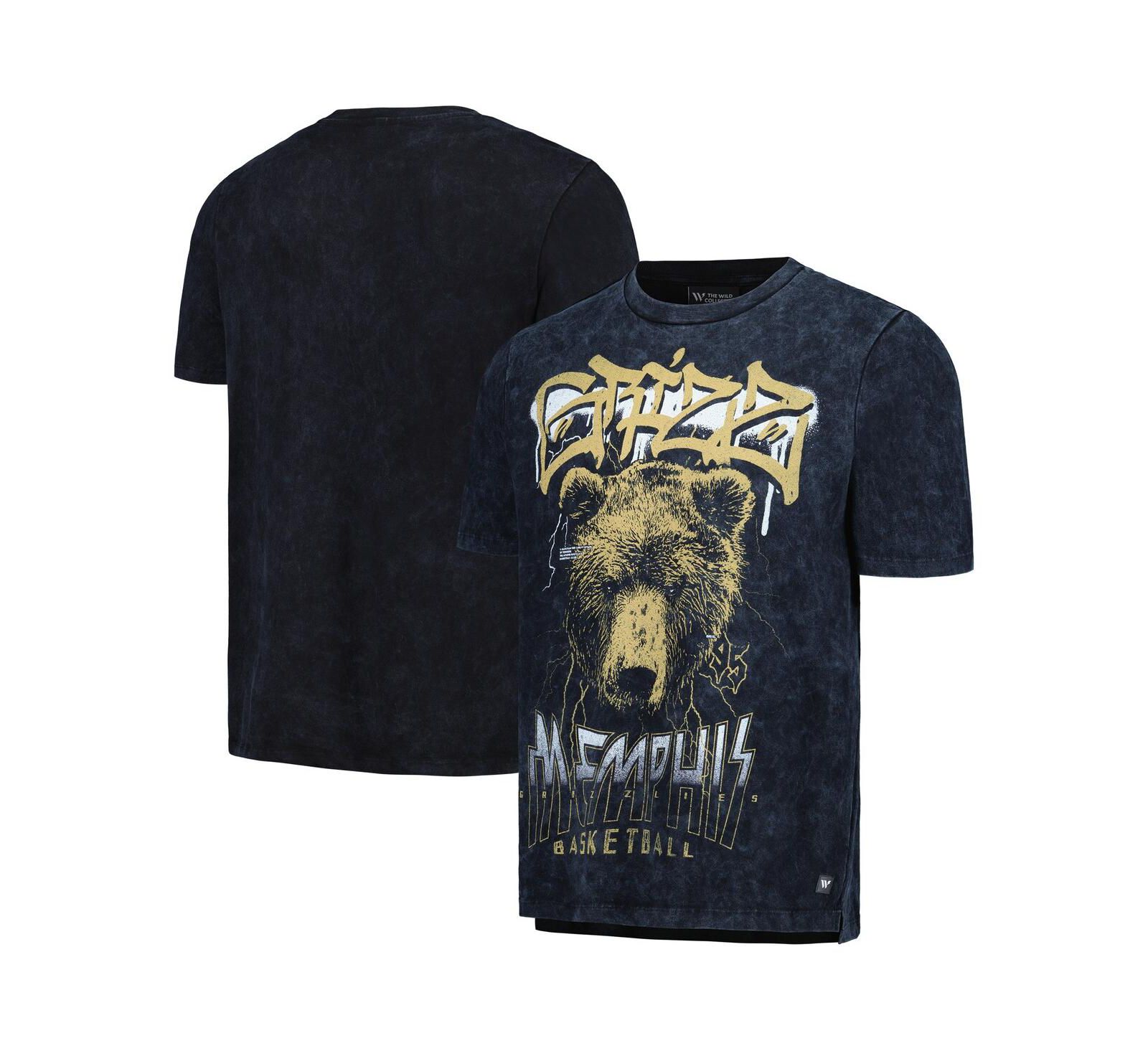 The Wild Collective Men's and Women's Black Memphis Grizzlies Tour Band T-Shirt