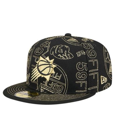 Мужская кепка New Era Black Phoenix Suns 59FIFTY Day Allover Print