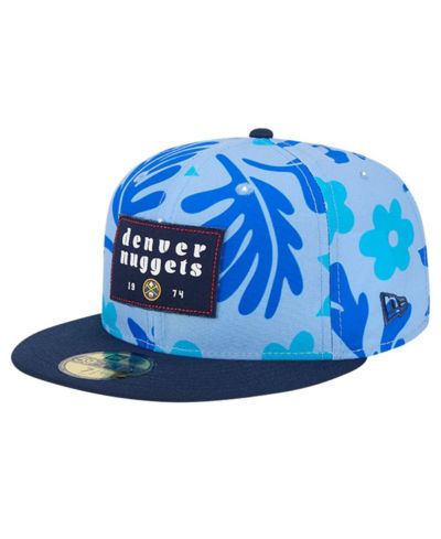Мужская регулируемая кепка New Era Denver Nuggets Palm Fronds, синяя