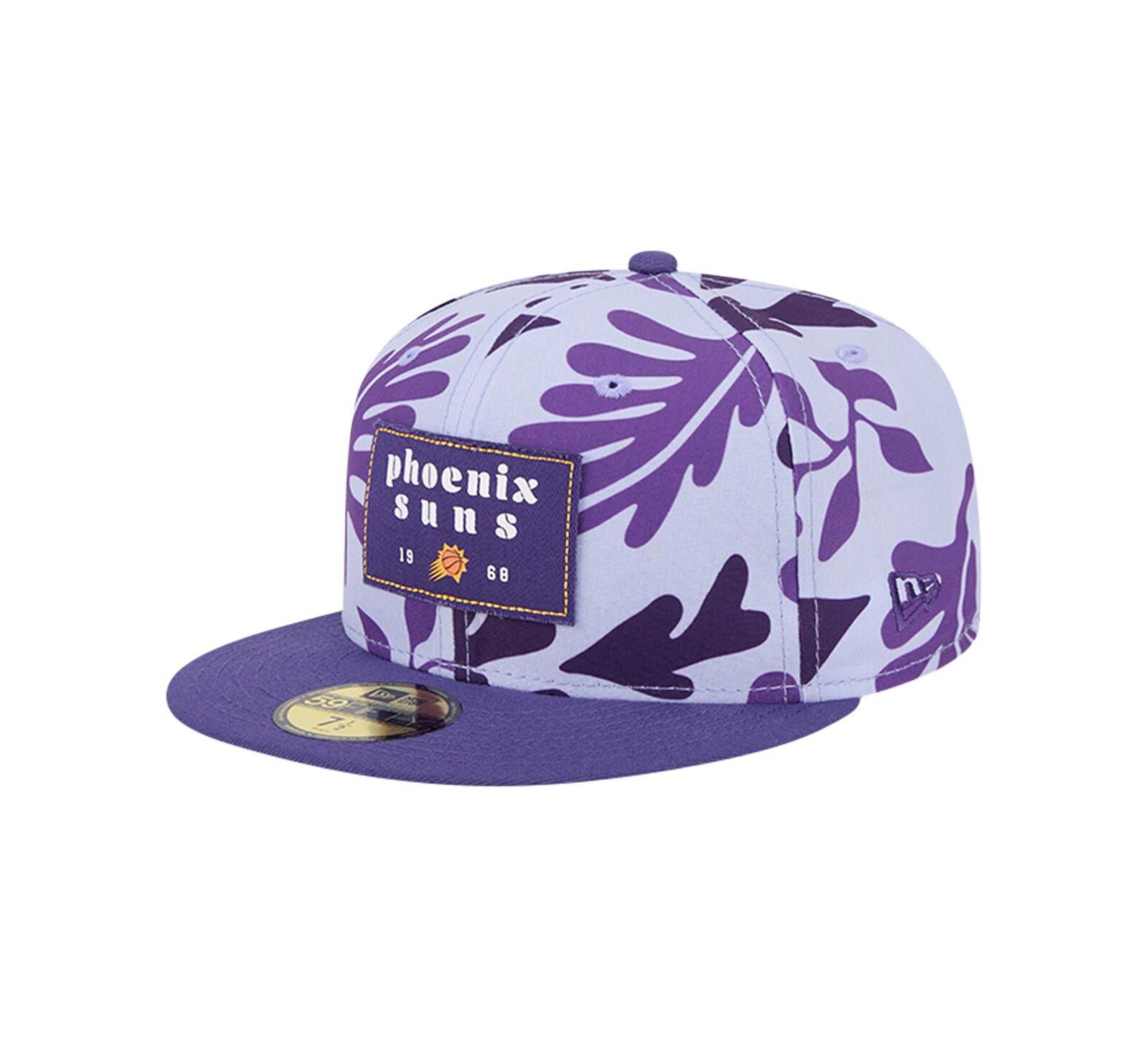 Мужская кепка New Era Purple Phoenix Suns Palm Fronds 59FIFTY