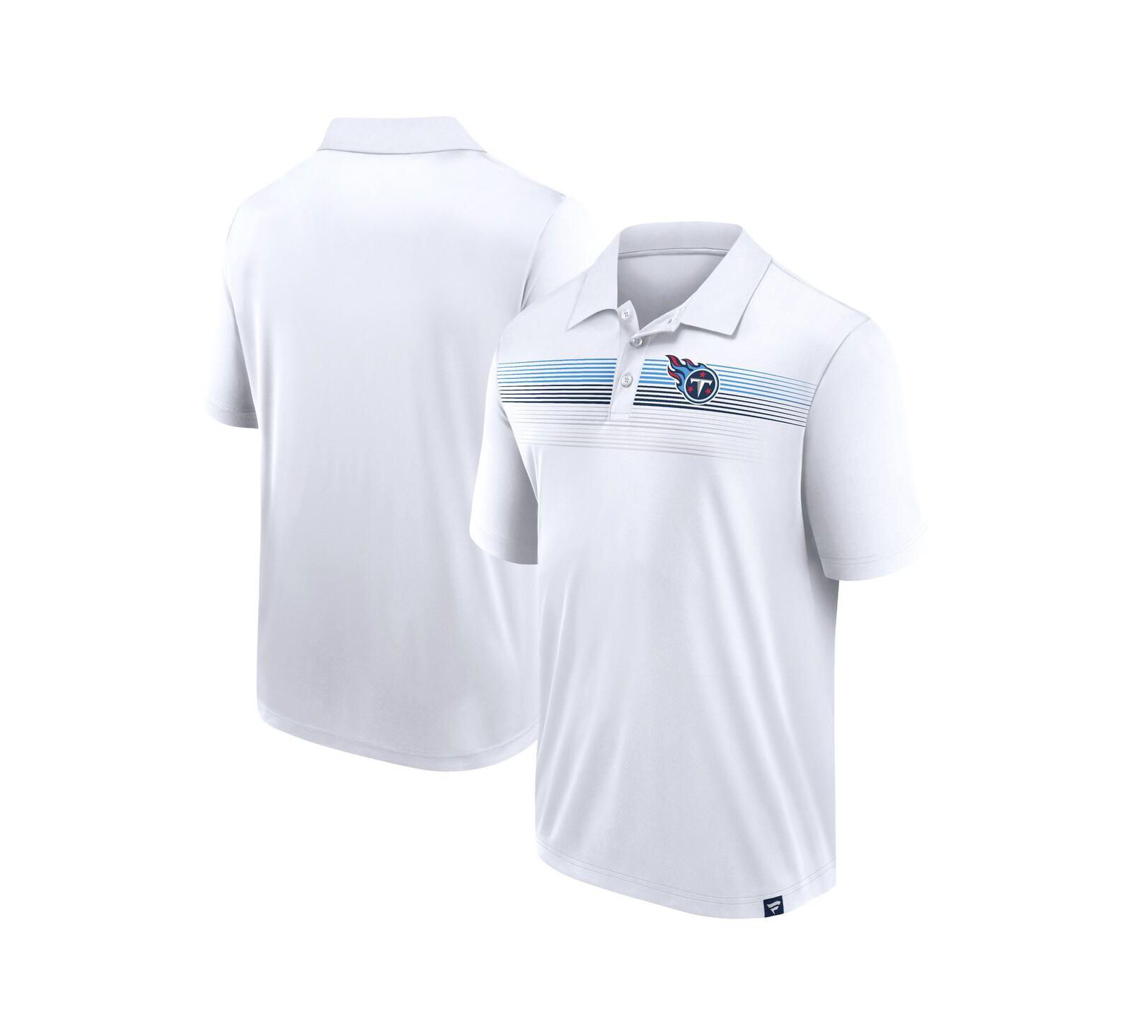 Fanatics Men's White Tennessee Titans Big & Tall Sublimated Polo