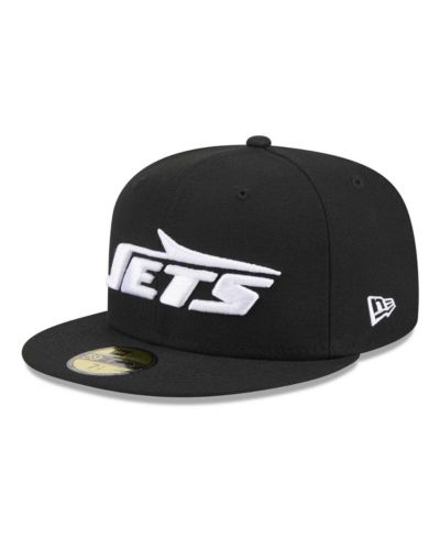 Мужская кепка New Era Men's Black New York Jets Omaha 59FIFTY Fitted Hat
