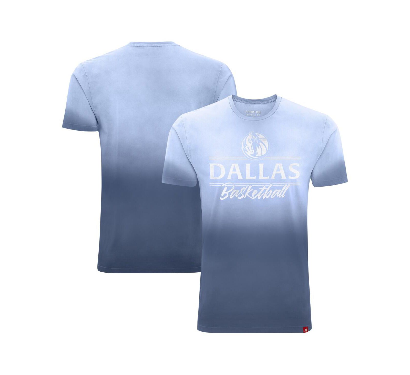 Sportiqe Мужской и Женский Blue Dallas Mavericks Bingham Sun-Fade T-Shirt