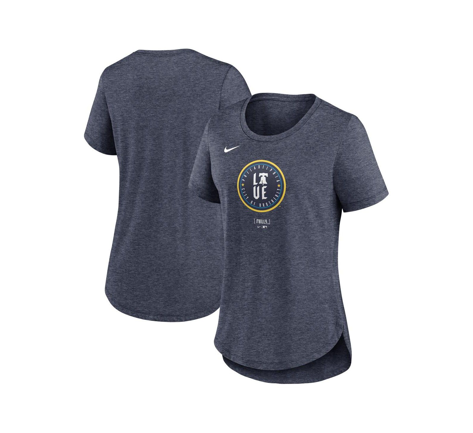 Nike Women's Navy Philadelphia Phillies 2024 City Connect Tri-Blend T-Shirt