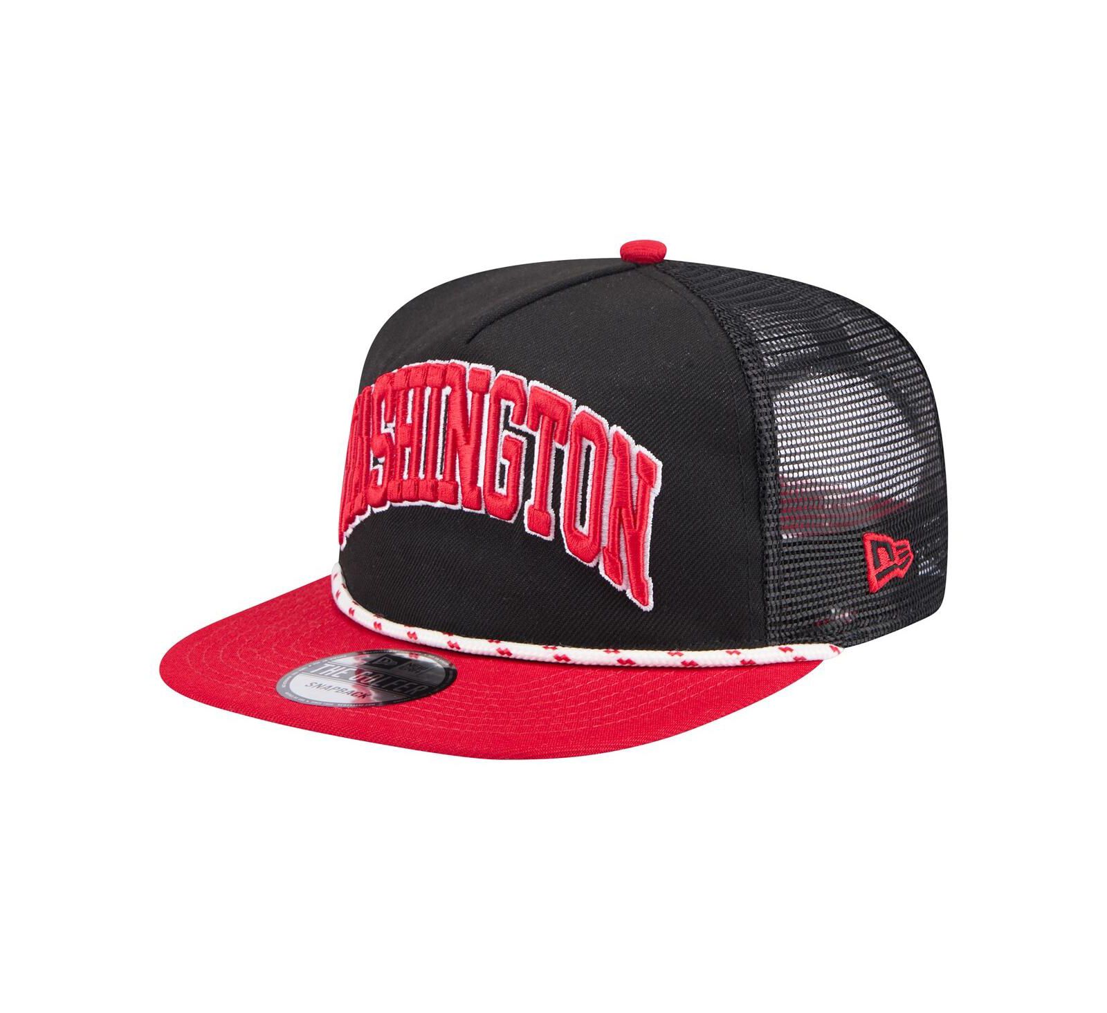 Мужская кепка New Era Washington Nationals Throwback Meshback Golfer Black