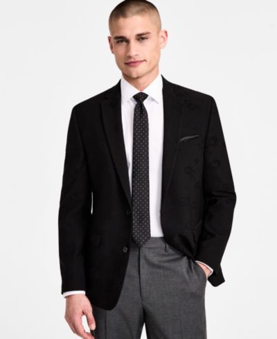 Мужской вечерний жакет Bar III Slim-Fit Jacquard-Floral