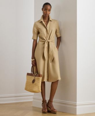 Lauren Ralph Lauren Женское платье-рубашка с воротником-стойкой
