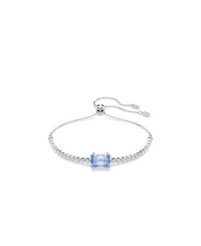 Swarovski Matrix Tennis Mixed Cuts браслет с зелеными кристаллами и родиевым покрытием