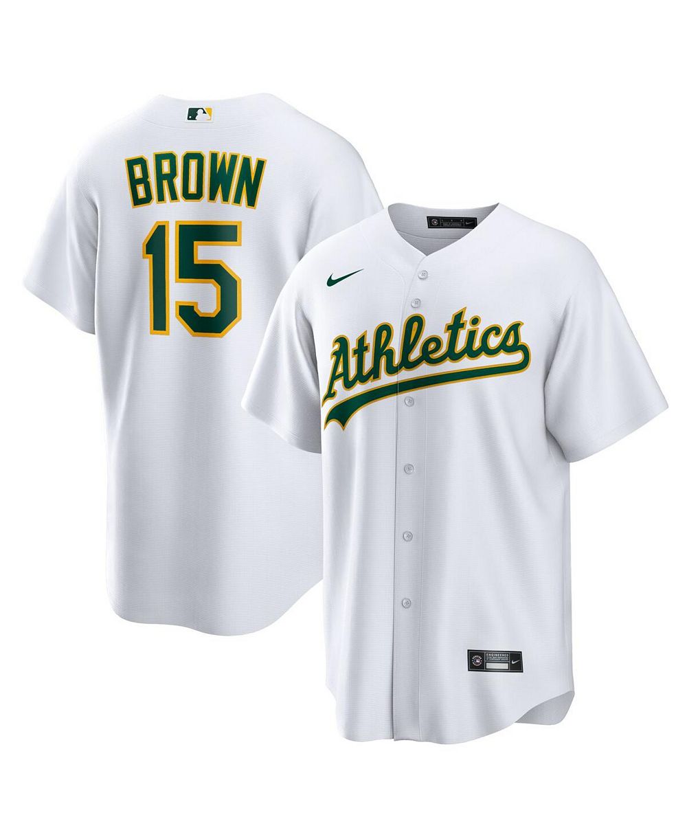 Мужская джерси Nike Seth Brown White Oakland Athletics Home Replica