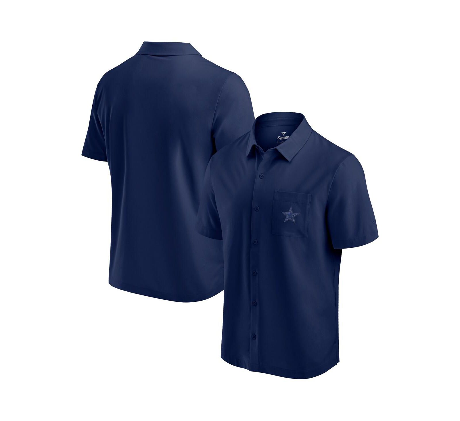 Fanatics Men's Navy Dallas Cowboys Front Office Button-Up Shirt