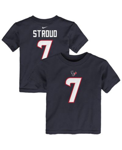 Детская футболка Nike C.J. Stroud Navy Houston Texans Player Name & Number