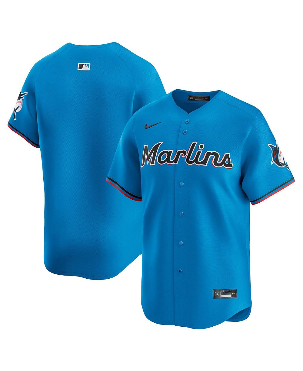 Мужская джерси Nike Blue Miami Marlins Limited