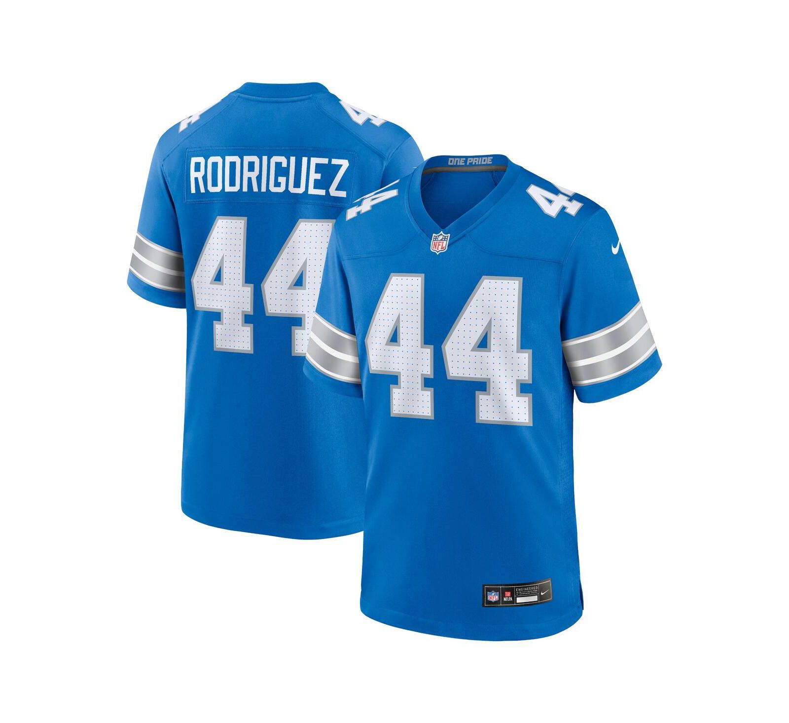 Мужская джерси Nike Malcolm Rodriguez Detroit Lions Game
