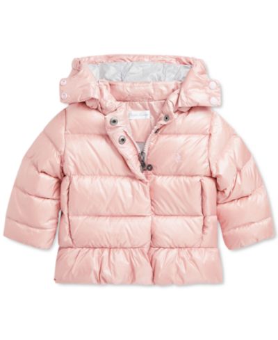 Куртка-бомбер Polo Ralph Lauren Baby Metallic Peplum