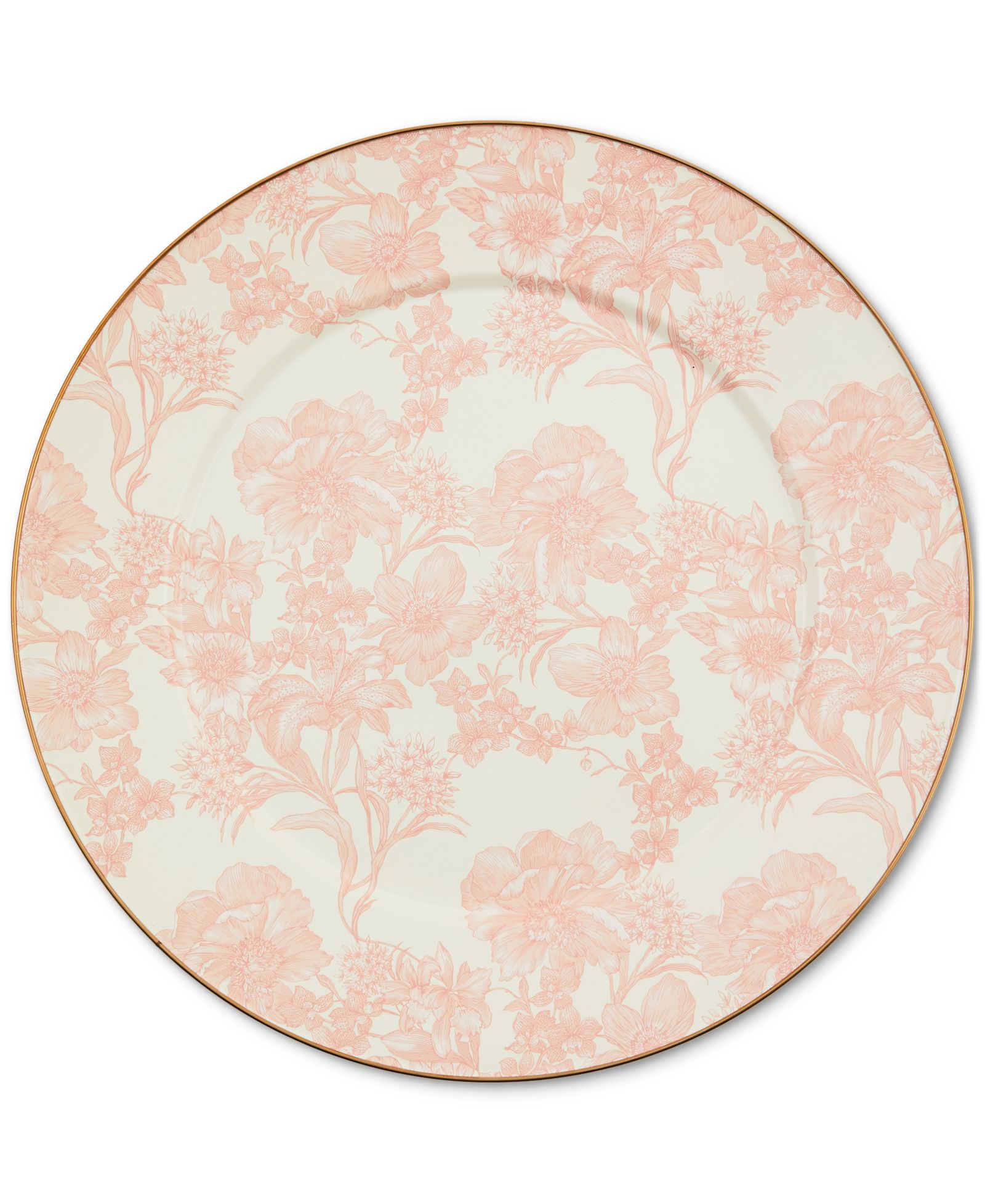 Mackenzie-Childs Rosy English Garden Serving Platter