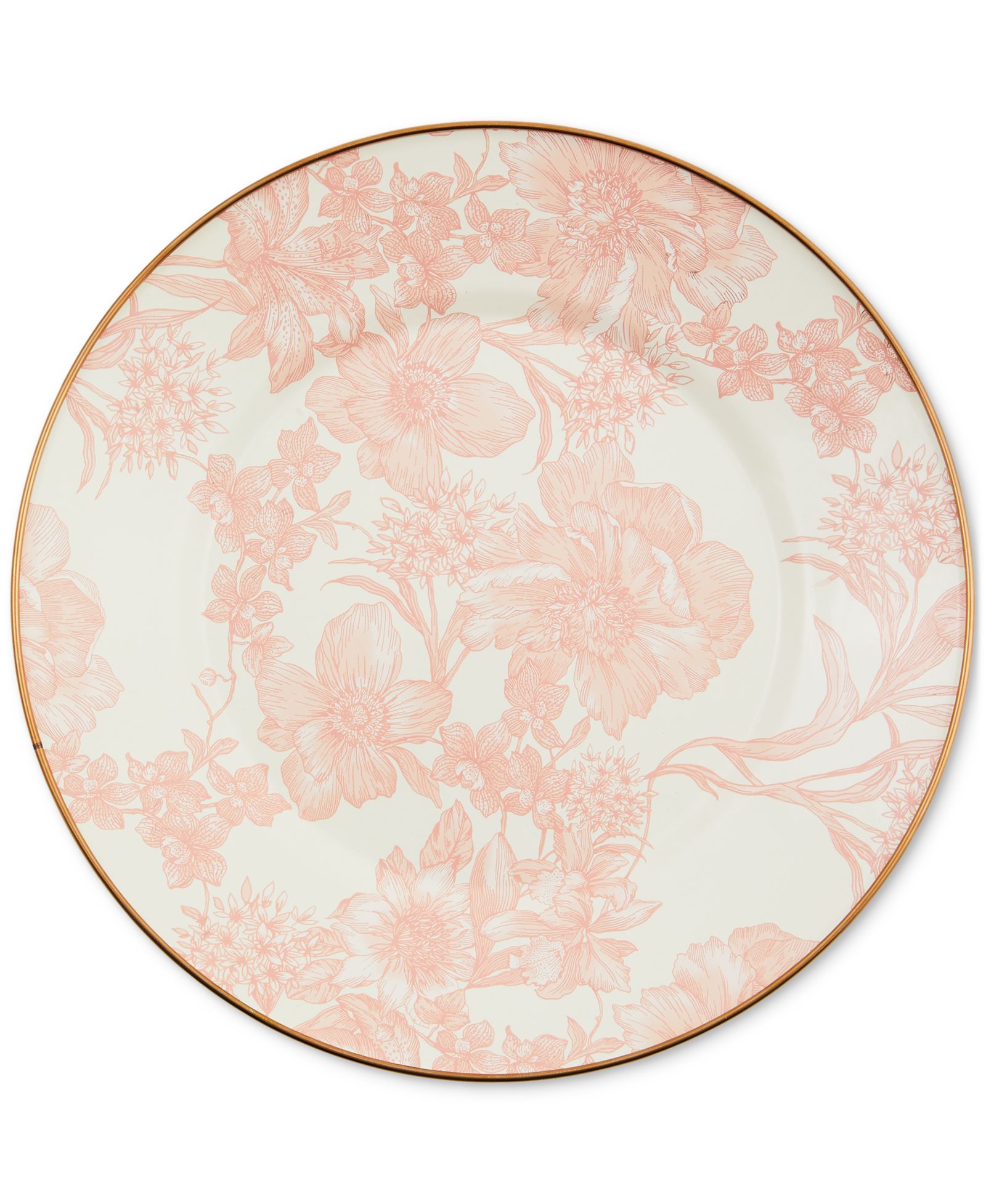 Mackenzie-Childs Rosy English Garden Dinner Plate