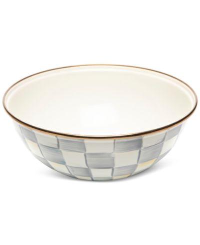 Средняя повседневная чаша Mackenzie-Childs Sterling Check 80-oz.