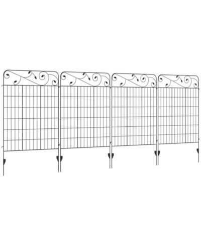 Садовое ограждение Outsunny Garden Fencing для бордюров, 4 шт., Square Vines