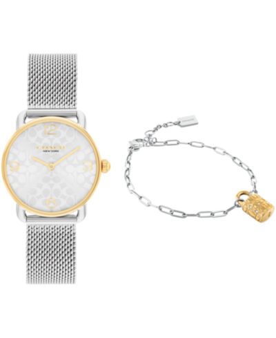 COACH Женский набор часов Two-Tone Elliot Stainless-Steel 28mm