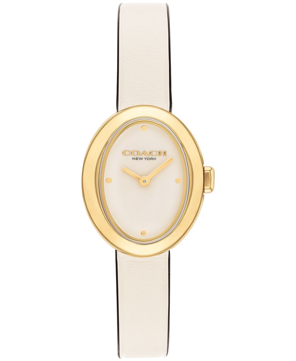 Женские наручные часы COACH Chalk Sammy с кожаным ремешком, 22,5 мм