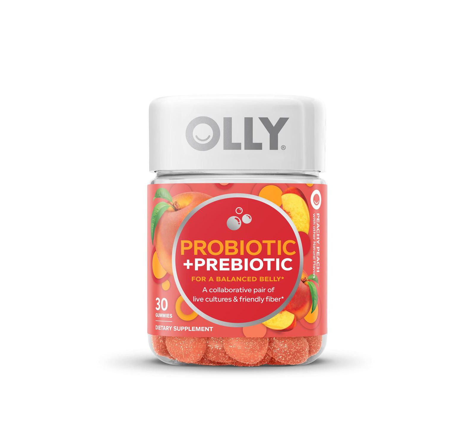 Olly Probiotic + Prebiotic, персик, 30 шт