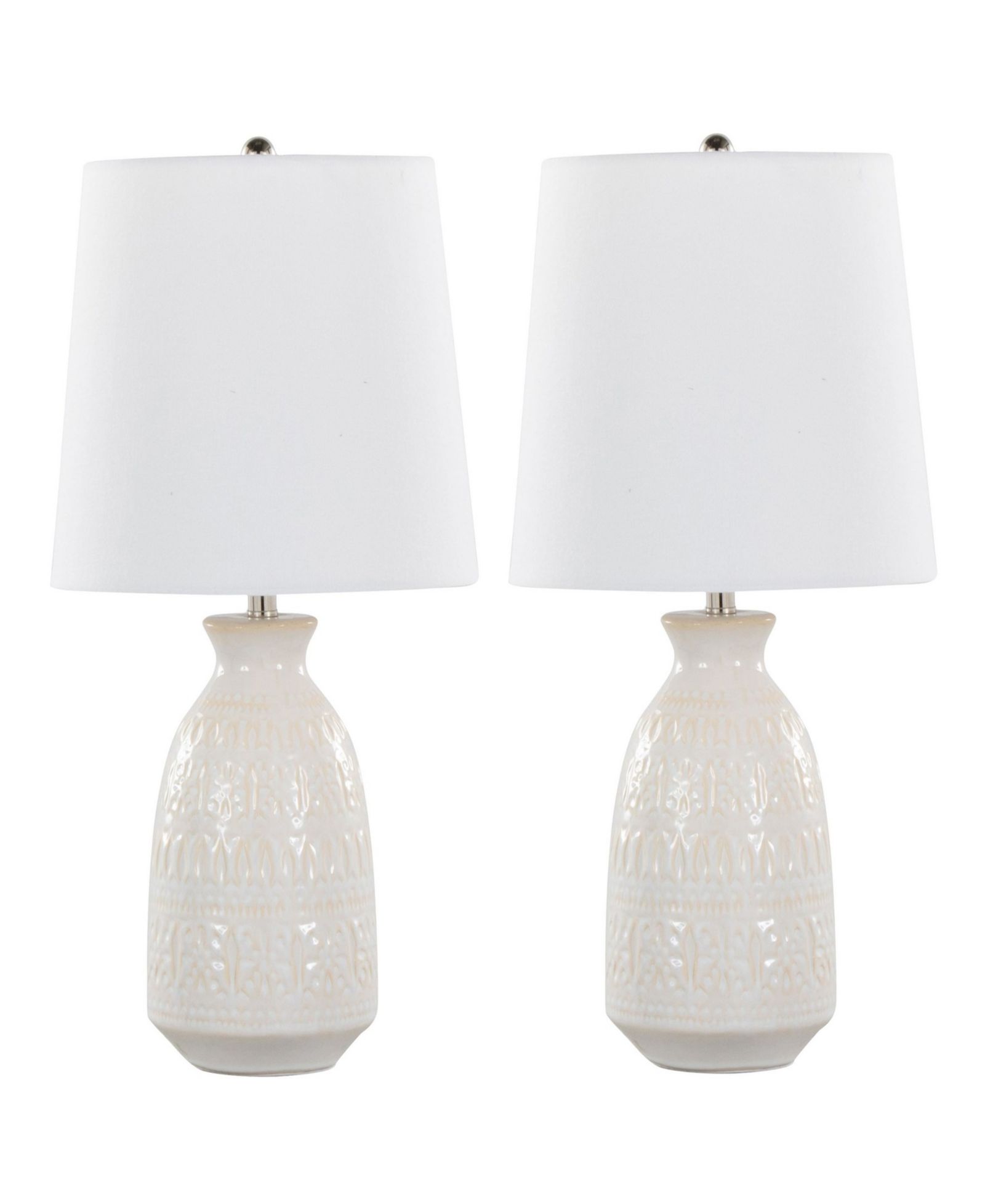 Lumisource лампа Lumisource Claudia 20" Contemporary Ceramic Accent Set of 2