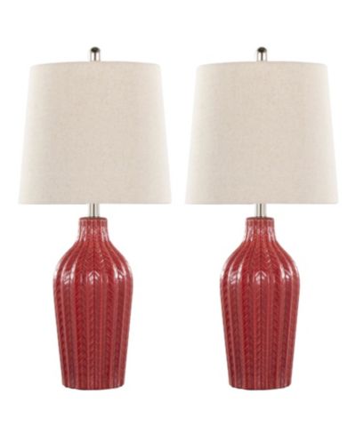 Настольная лампа Lumisource Rockwell 24" Contemporary Ceramic - Set of 2 Table Lamp