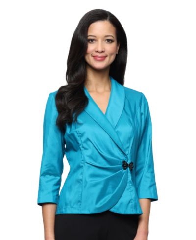 Alex Evenings Women's Collar and Decorative Top
