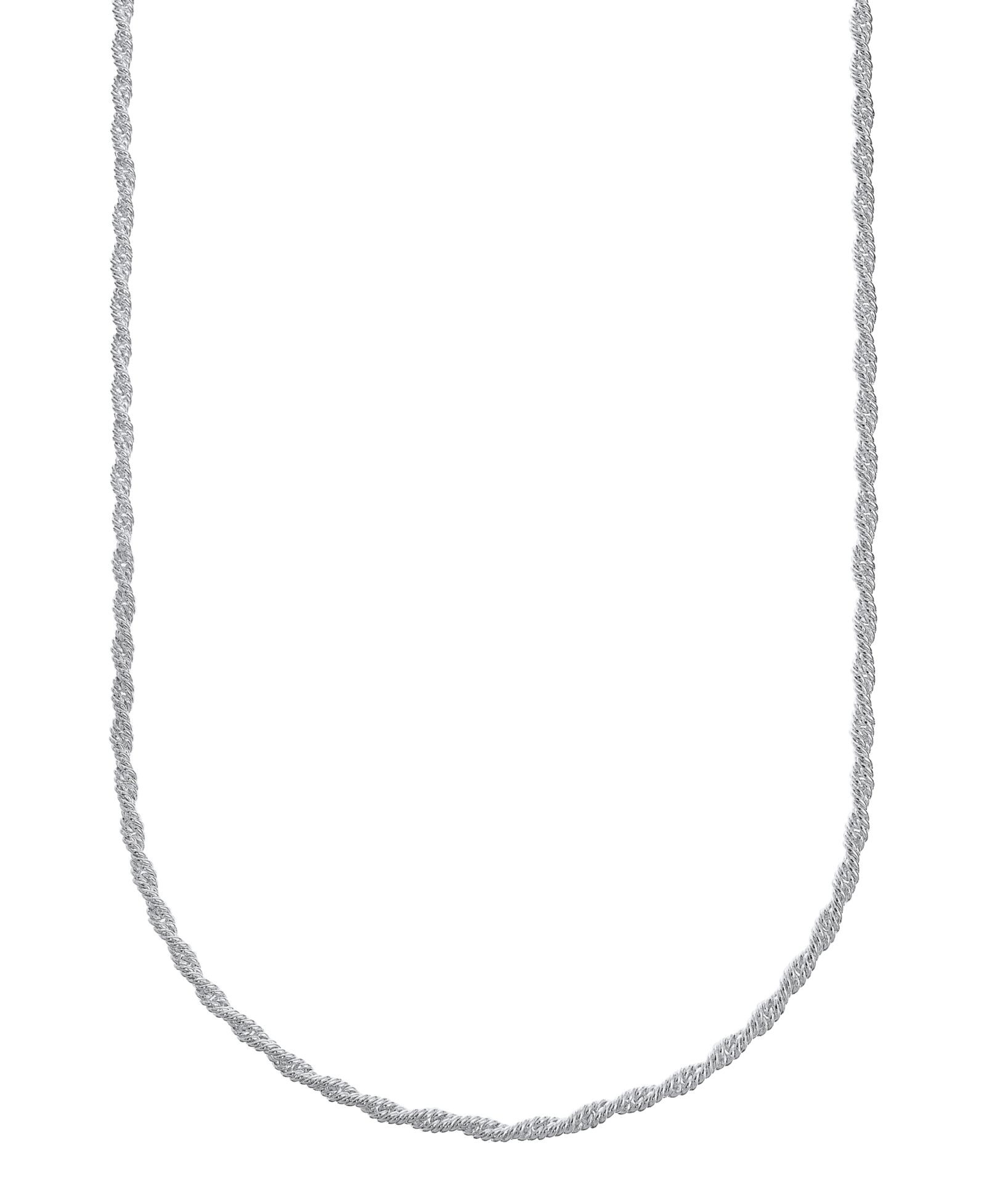 Колье And Now This Silver Plated or 18k Gold Plated Brass Twisted Chain