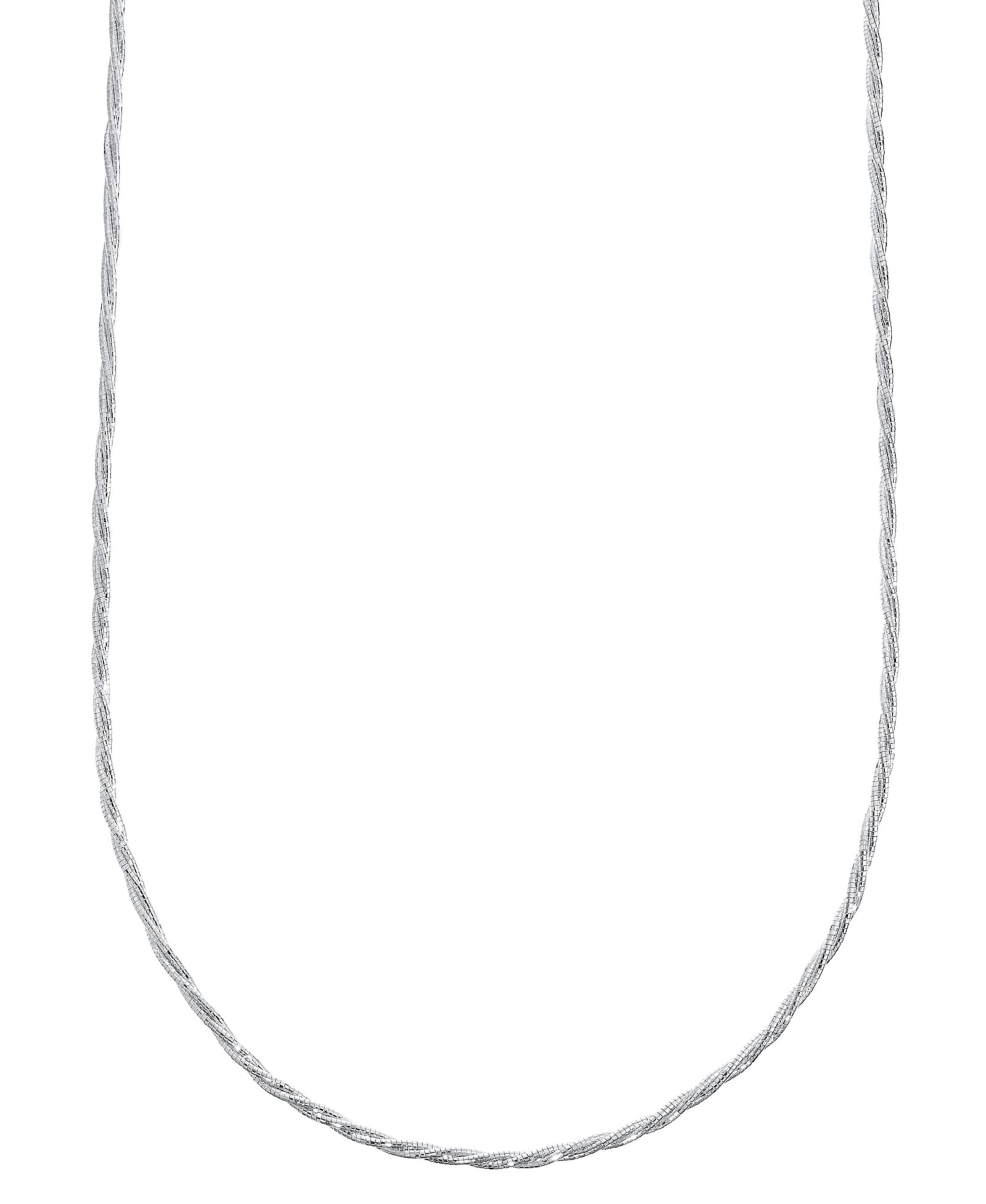 And Now This Silver Plated or 18k Gold Plated Brass Twisted Snake Chain Necklace