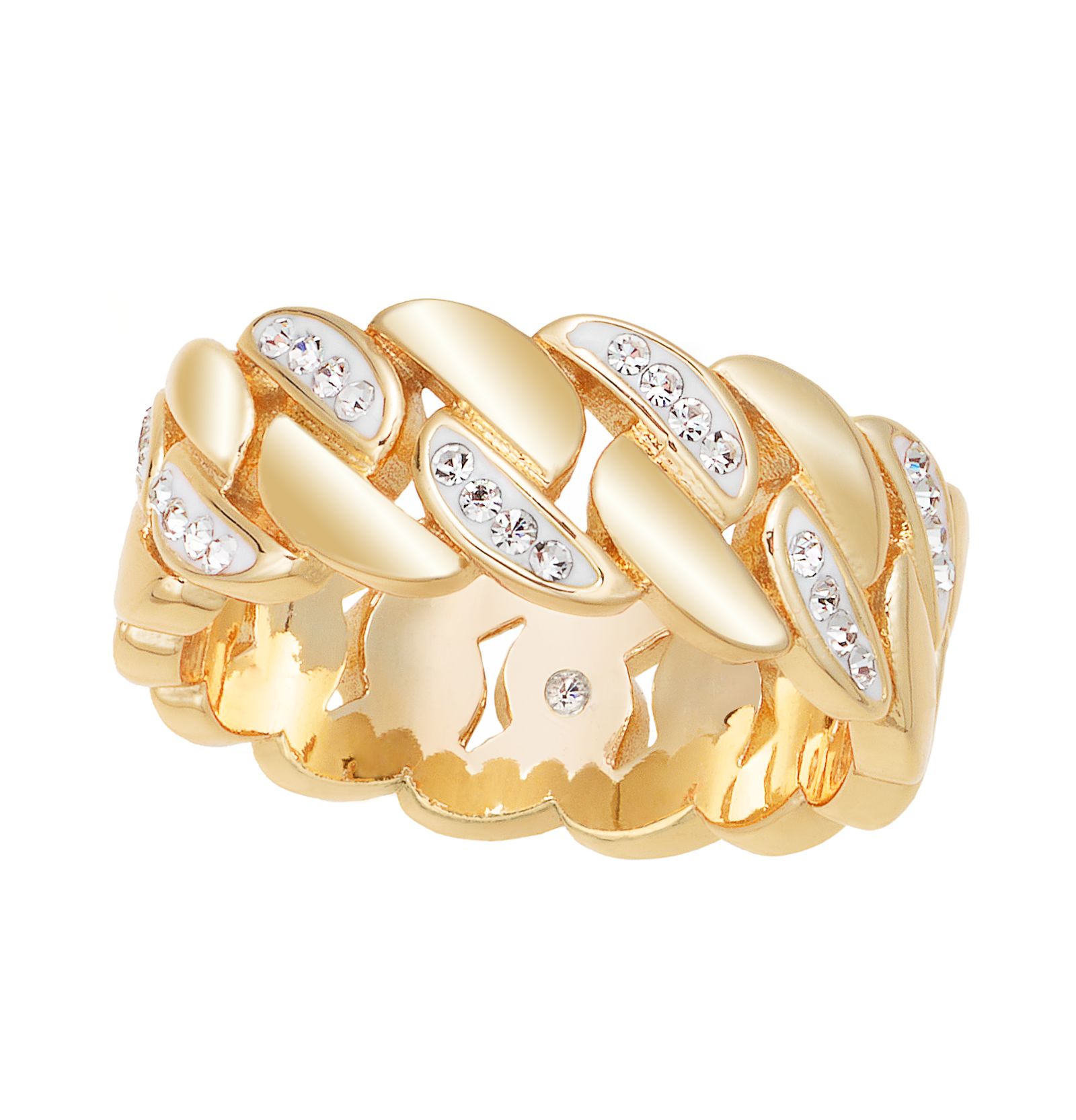 And Now This Clear Crystal Link Ring