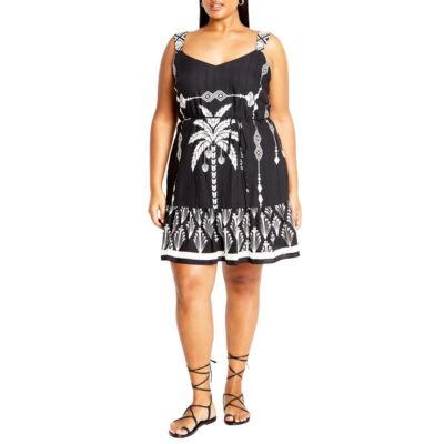 Женское платье CITY CHIC Peta Border Print