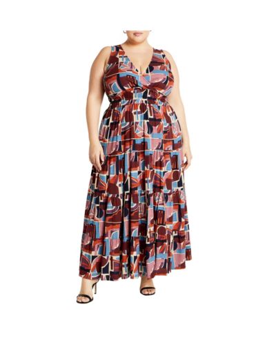 CITY CHIC Women's Amara Print Maxi Dress