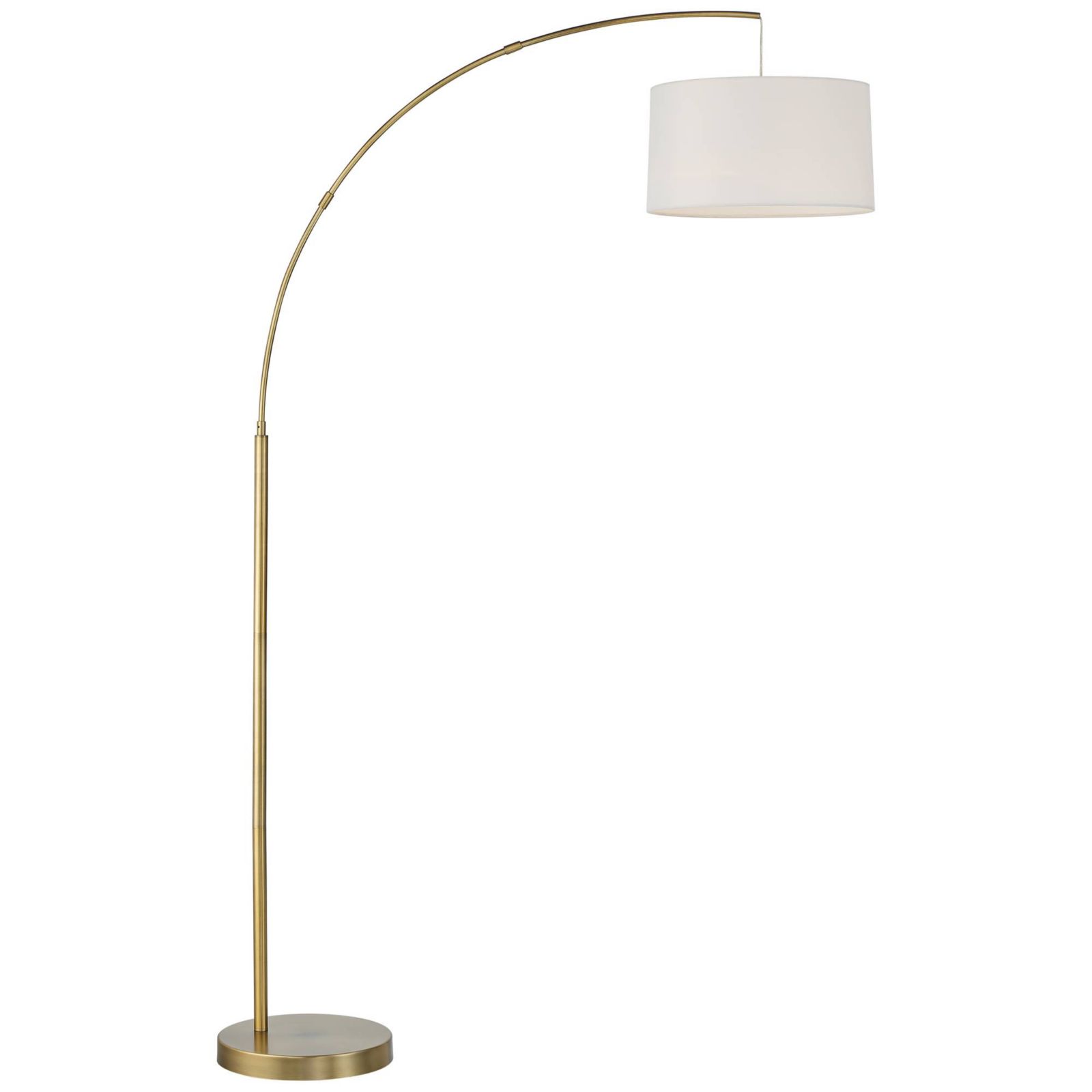 360 Lighting Современный напольный торшер с латунным основанием, USB charging port, 72" Tall