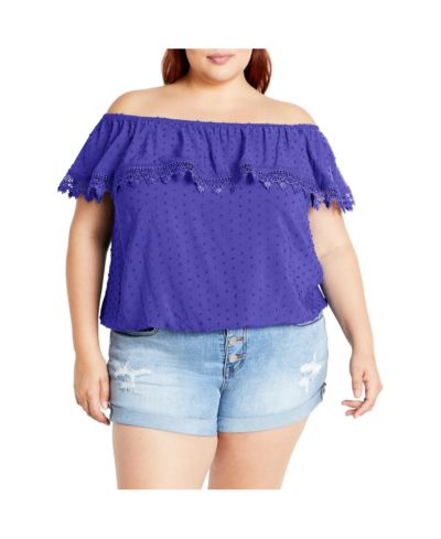 CITY CHIC Women's Spot Sara Top