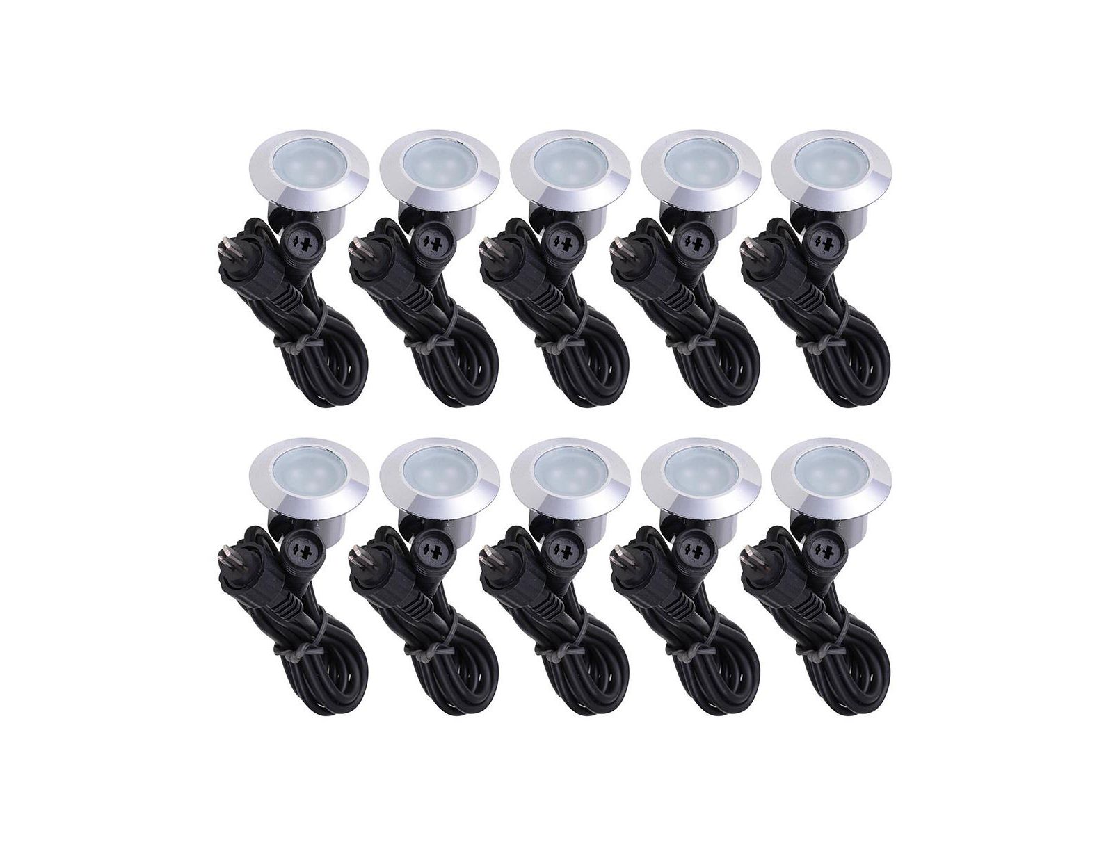 Yescom 10 x Deck Lights Decor Garden Mall Outdoor Romantic Beauty Step Stair Lamp Waterproof