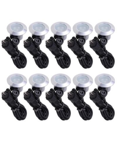Садовые светильники Yescom 10 x Deck Lights Decor Garden Mall Outdoor Romantic Beauty Step Stair Lamp Waterproof