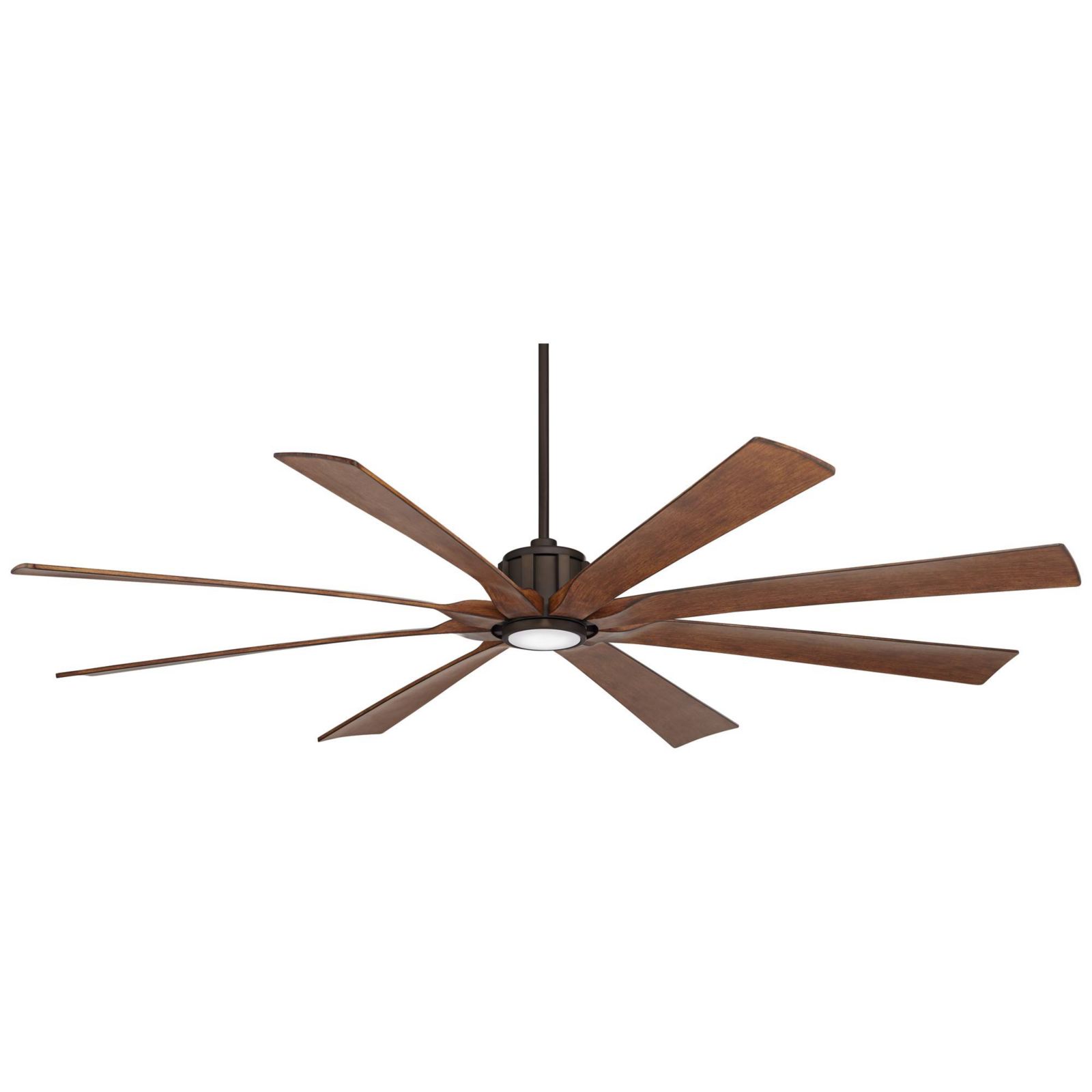 80" Possini Euro Design Defender Modern Indoor Outdoor Ceiling Fan with Dimmable LED Light Remote Oil Rubbed Bronze Koa Damp Rated for Patio Exterior