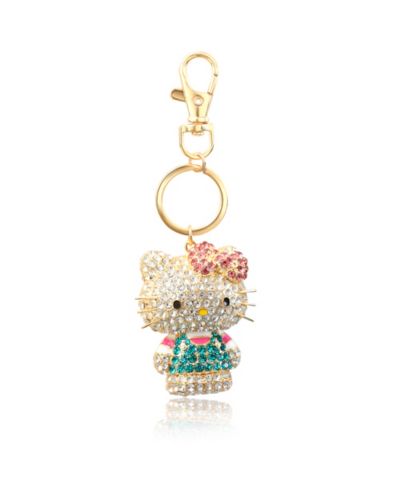 Hello Kitty Sanrio Hello Kitty Pave 3D Bling Keychain - Брелок для сумки, аксессуар для рюкзака