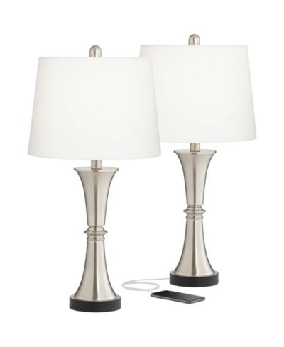 360 Lighting Набор из 2 настольных ламп Seymore Modern 26", USB Charging Port, LED Touch On
