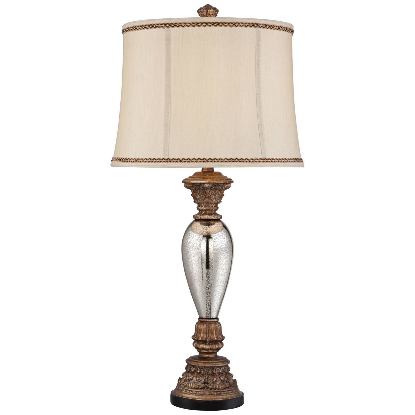 Настольная лампа Barnes and Ivy Alsace 32 1/2" Tall Traditional End Table Gold Silver Mercury Glass